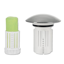 Laden Sie das Bild in den Galerie-Viewer, Abfluss-Fee Waschbecken 1x Verschlussstopfen & 1x Duftstein Zitrone/Apfel