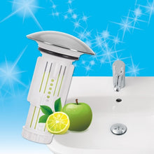 Laden Sie das Bild in den Galerie-Viewer, Abfluss-Fee Waschbecken 1x Verschlussstopfen & 1x Duftstein Zitrone/Apfel