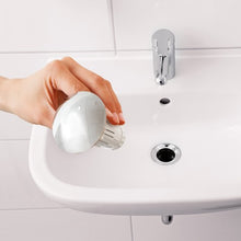 Laden Sie das Bild in den Galerie-Viewer, Abfluss-Fee Waschbecken 1x Verschlussstopfen & 1x Duftstein Zitrone/Apfel