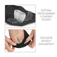 Laden Sie das Bild in den Galerie-Viewer, GoBunion Hallux Socken mit integriertem Zehenspreizer - Größe 35-38 - 2er-Set