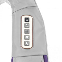 Laden Sie das Bild in den Galerie-Viewer, VITALmaxx Shiatsu-Massagegerät Nacken in Grau-Lila mit Gürtel