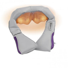 Laden Sie das Bild in den Galerie-Viewer, VITALmaxx Shiatsu-Massagegerät Nacken in Grau-Lila mit Gürtel