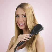 Laden Sie das Bild in den Galerie-Viewer, VITALmaxx Multifunktions-Glättbürste Deluxe 50W - Schwarz/Rosegold