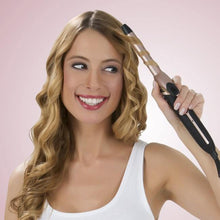 Laden Sie das Bild in den Galerie-Viewer, VITALmaxx Multifunktions-Glättbürste Deluxe 50W - Schwarz/Rosegold