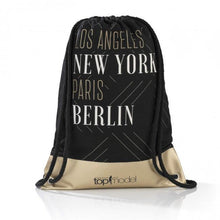 Laden Sie das Bild in den Galerie-Viewer, GNTM Turnbeutel - schwarz/gold