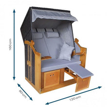 Laden Sie das Bild in den Galerie-Viewer, Hoberg 2-Sitzer-Strandkorb (Ostsee)