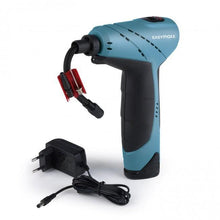 Laden Sie das Bild in den Galerie-Viewer, EASYmaxx Akku-Handkompressor mit LED-Beleuchtung - blau/schwarz