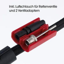 Laden Sie das Bild in den Galerie-Viewer, EASYmaxx Akku-Handkompressor mit LED-Beleuchtung - blau/schwarz