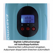 Laden Sie das Bild in den Galerie-Viewer, EASYmaxx Akku-Handkompressor mit LED-Beleuchtung - blau/schwarz
