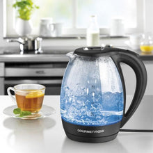 Laden Sie das Bild in den Galerie-Viewer, GOURMETmaxx Glas-Wasserkocher mit LED-Beleuchtung - 360° drehbar