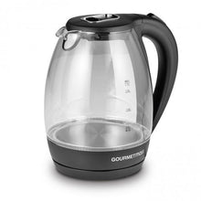 Laden Sie das Bild in den Galerie-Viewer, GOURMETmaxx Glas-Wasserkocher mit LED-Beleuchtung - 360° drehbar