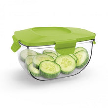 Laden Sie das Bild in den Galerie-Viewer, GOURMETmaxx Multi-Schneider Chop-Genie - 4 Schneideinsätze - weiß/limegreen