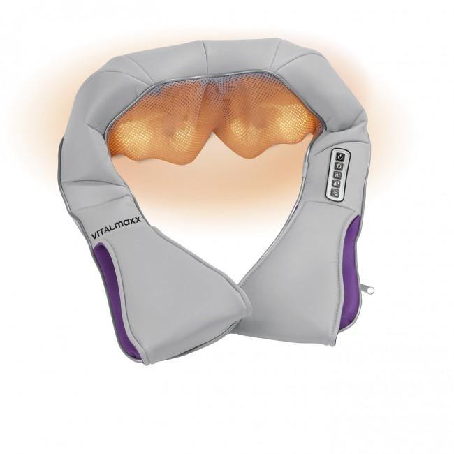VITALmaxx Shiatsu-Massagegert Nacken in Grau-Lila twicce.de VITALmaxx Shiatsu-Massagegert Nacken in Grau-Lila twicce.de