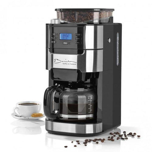 Barista Kaffeemaschine mit Mahlwerk 900W - Edelstahl/Schwarz - twicce.de