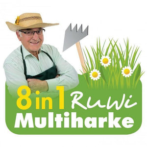 Ruwi Multiharke 8in1 aus Edelstahl & Pinienholz - twicce.de